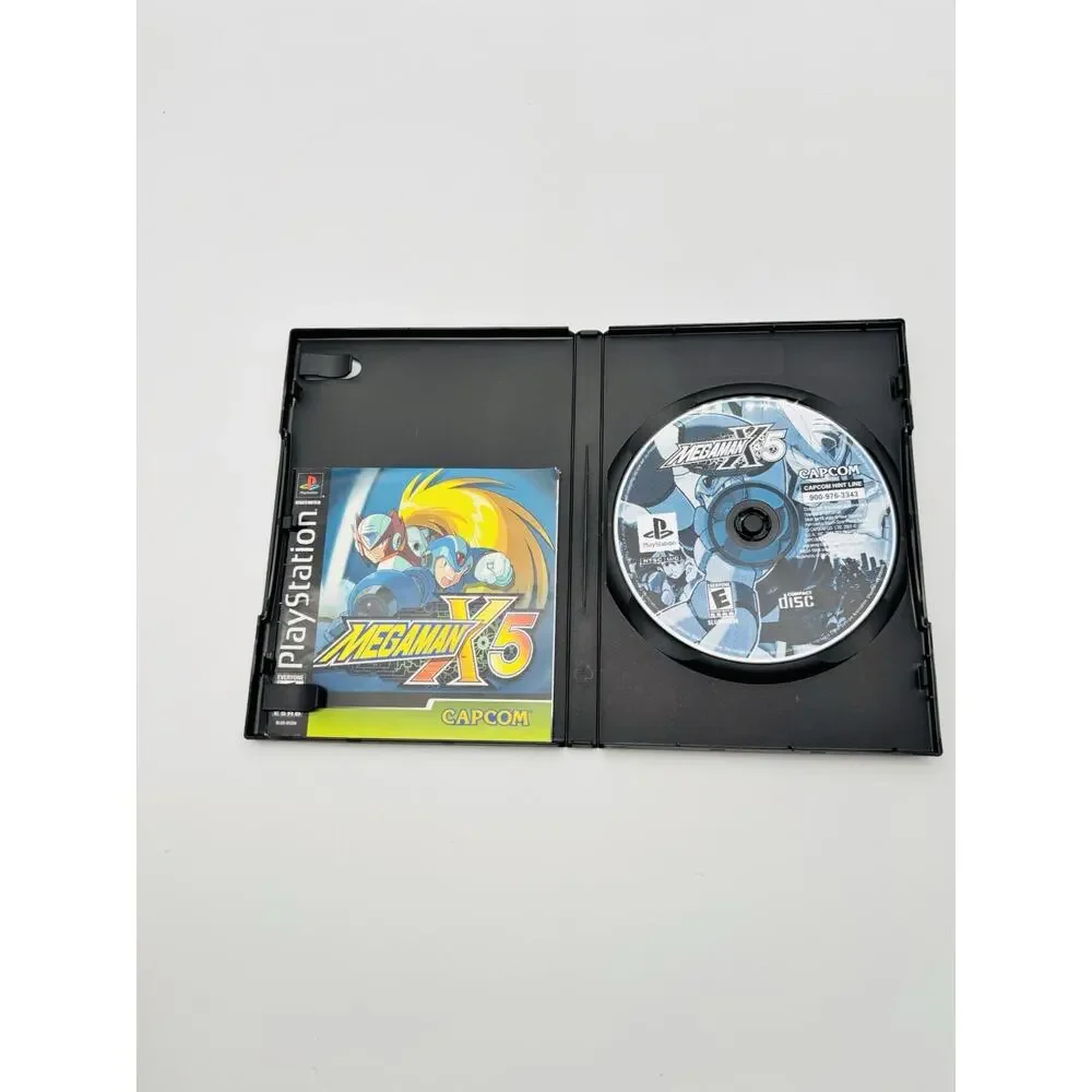 Mega Man X5 (Sony PlayStation 1, 2001) PS1 Disc And Manual Only Tested Works VG